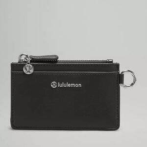 Lululemon Black Compact Wallet with Key Ring